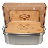 Wuiderer Brotzeitbox, Lunchbox mit Bambusbrettchen
